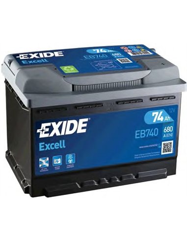EXIDE EXCELL 12V 74Ah 680A