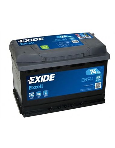 EXIDE EXCELL 12V 74Ah 680A EXIDE EXCELL 12V 74Ah 680A