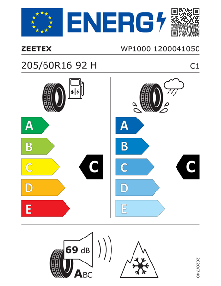ZEETEX WP1000 205/60 R16 92H