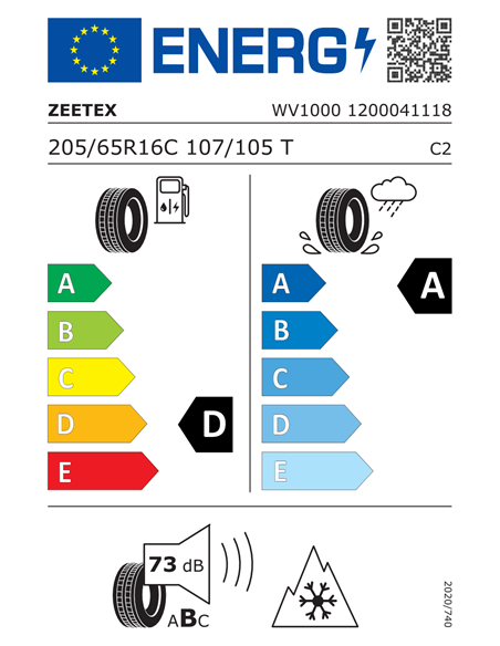 ZEETEX WV1000 205/65 R16C 107/105T