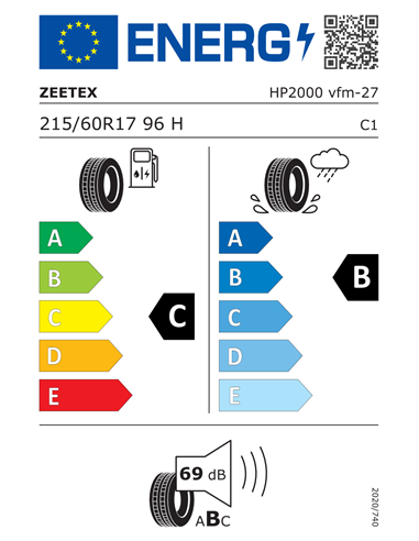 ZEETEX HP2000 VFM 215/60 R17 96H