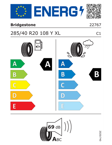 BRIDGESTONE TURANZA 6 * 285/40 R20 108Y XL BRIDGESTONE TURANZA 6 * 285/40 R20 108Y XL