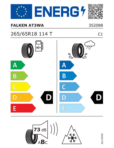 FALKEN WILDPEAK AT AT3WA 265/65 R18 114T FALKEN WILDPEAK AT AT3WA 265/65 R18 114T