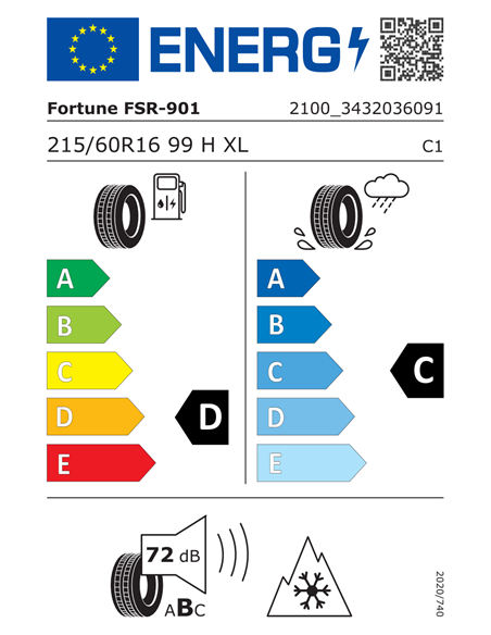 FORTUNE SNOWFUN FSR-901 215/60 R16 99H XL