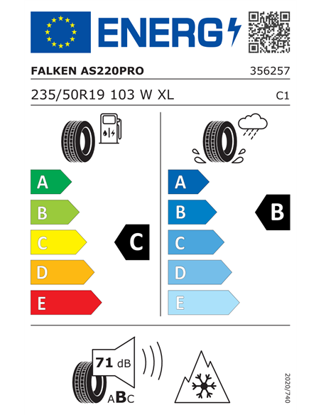 FALKEN EUROALLSEASON AS220PRO 235/50 R19 103W XL