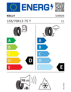 KELLY WINTER ST 155/70 R13 75T 2