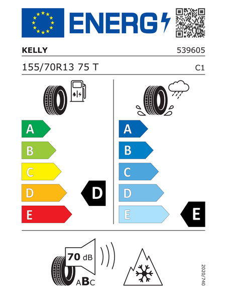 KELLY WINTER ST 155/70 R13 75T