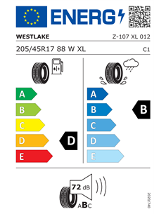WESTLAKE ZUPERECO Z-107 205/45 R17 88W XL 2