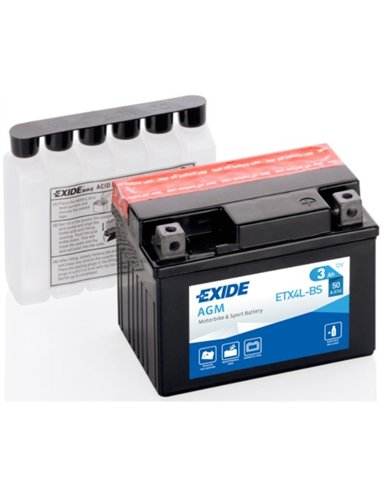 EXIDE AGM - moto START-STOP 12V 3Ah 50A