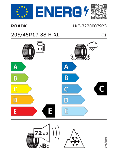 ROADX RXFROST WU01 205/45 R17 88H XL ROADX RXFROST WU01 205/45 R17 88H XL
