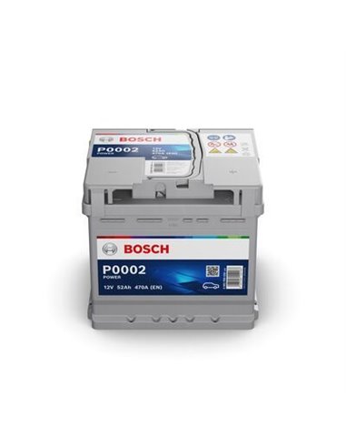 BOSCH Power Line 12V 52Ah 470A - Borna Normala (dreapta +)