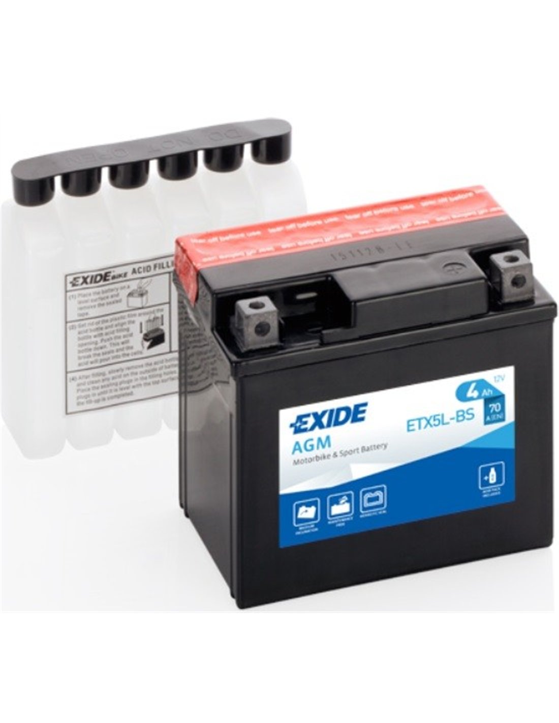 EXIDE AGM - moto START-STOP 12V 4Ah 70A