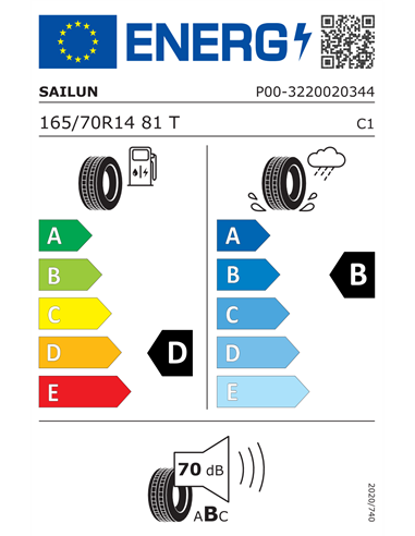 SAILUN ATREZZOELITE 2 165/70 R14 81T