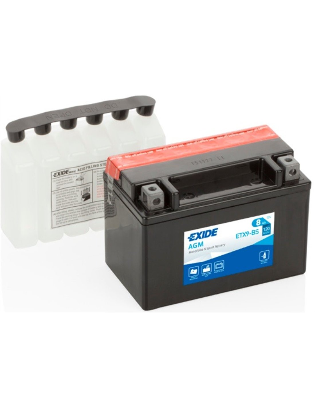 EXIDE AGM - moto START-STOP 12V 8Ah 120A