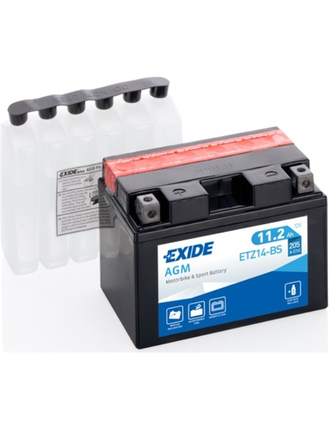 EXIDE AGM - moto START-STOP 12V 11.2Ah 205A