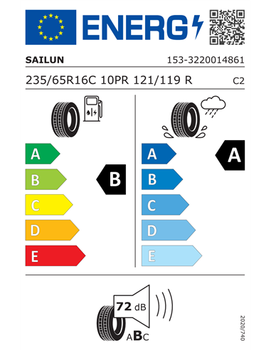 SAILUN COMMERCIO PRO 235/65 R16C 121/119R