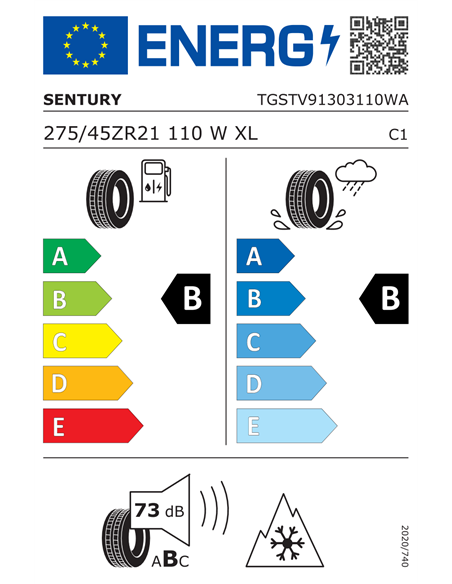 SENTURY SEASONS DRAGON 2 275/45 R21 110W XL