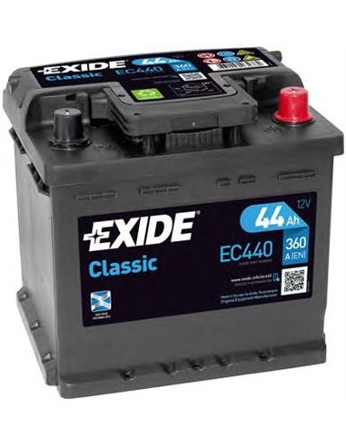 EXIDE CLASSIC 12V 44Ah 360A EXIDE CLASSIC 12V 44Ah 360A