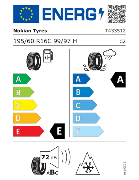 NOKIAN SEASONPROOF C1 195/60 R16C 99/97H