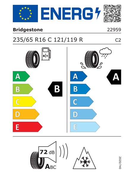 BRIDGESTONE DURAVIS ALLSEASON EVO 235/65 R16C 121/119R