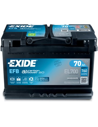 EXIDE EFB START-STOP 12V 70Ah 760A