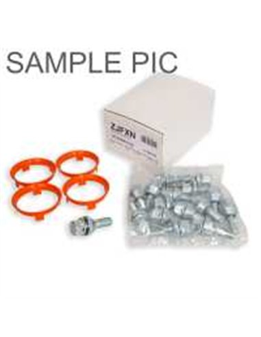 Set prezoane PCD change aliaj M12X1.25 Surub L 30mm | Hex 19 | 20buc Conic Inel int 58.1/Ext 60.1