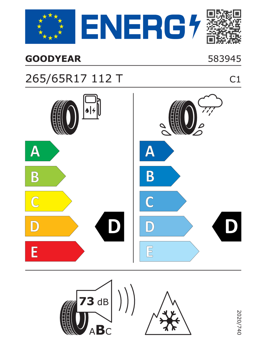 GOODYEAR WRANGLER AT ADVENTURE 265/65 R17 112T