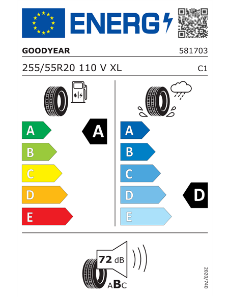 GOODYEAR WRANGLER TERRITORY HT 255/55 R20 110V XL