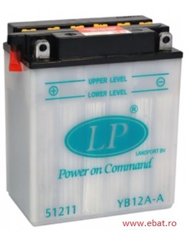 LANDPORT DRY Power on Command - moto 12V 12Ah - Borna Inversa (stanga +)