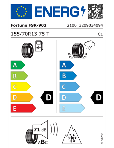 FORTUNE SNOWFUN FSR-902 155/70 R13 75T