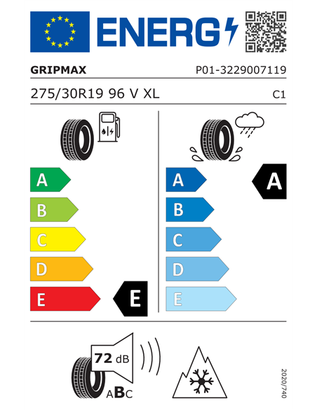 GRIPMAX SUREGRIP PRO WINTER 275/30 R19 96V XL
