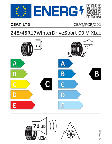 CEAT WINTERDRIVE SPORT 245/45 R17 99V XL