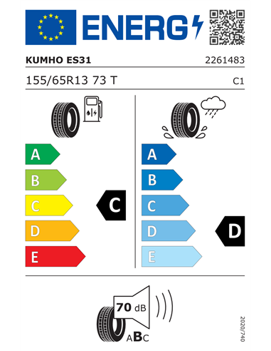 KUMHO ECOWING ES31 155/65 R13 73T