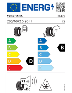 YOKOHAMA BLUEARTHWINTER V906 205/60 R16 96H 2