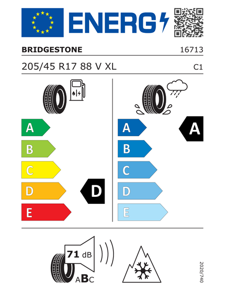 BRIDGESTONE BLIZZAK LM005 DRIVEGUARD 205/45 R17 88V XL RUNFLAT