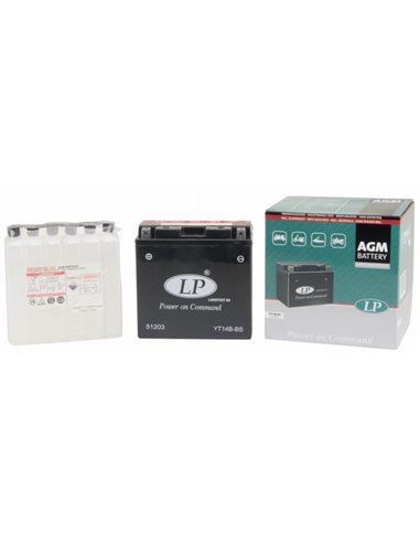 LANDPORT AGM Power on Command - moto START-STOP 12V 12Ah - Borna Inversa (stanga +)