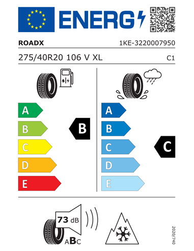 ROADX RXFROST WU01 275/40 R20 106V XL ROADX RXFROST WU01 275/40 R20 106V XL