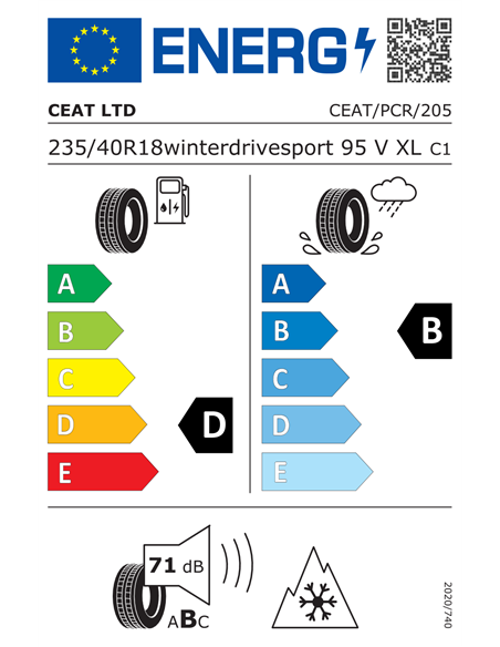 CEAT WINTERDRIVE SPORT 235/40 R18 95V XL