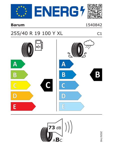 BARUM BRAVURIS 5HM 255/40 R19 100Y XL