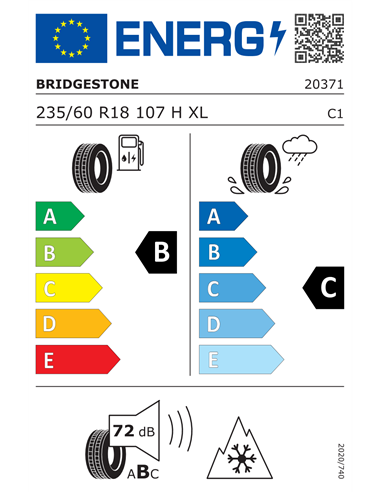 BRIDGESTONE DUELER ALL TERRAIN A/T002 235/60 R18 107H XL