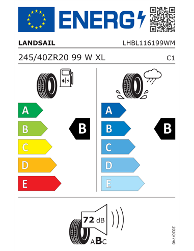 LANDSAIL LS 588 245/40 R20 99W XL RUNFLAT LANDSAIL LS 588 245/40 R20 99W XL RUNFLAT