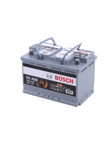 BOSCH S5A AGM START-STOP 12V 70Ah 760A - Borna Normala (dreapta +) BOSCH S5A AGM START-STOP 12V 70Ah 760A - Borna Normala (dreapta +)