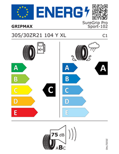 GRIPMAX SUREGRIP PRO SPORT 305/30 R21 104Y XL 2