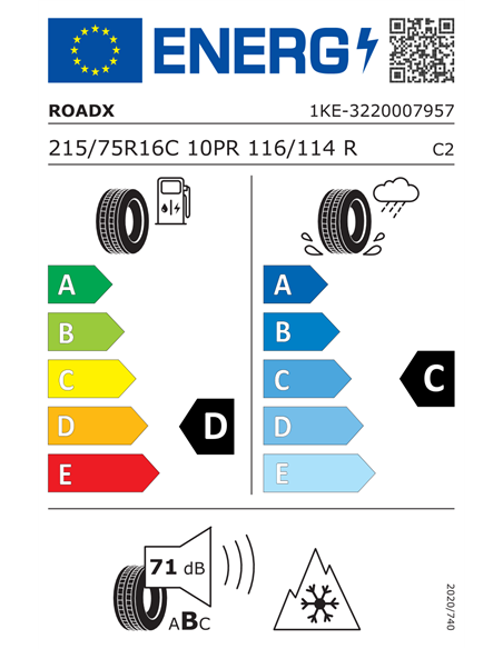 ROADX RXFROST WC01 215/75 R16C 116/114R