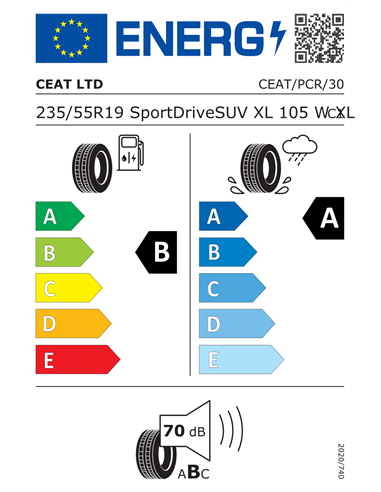 CEAT SPORT DRIVE SUV 235/55 R19 105W XL CEAT SPORT DRIVE SUV 235/55 R19 105W XL