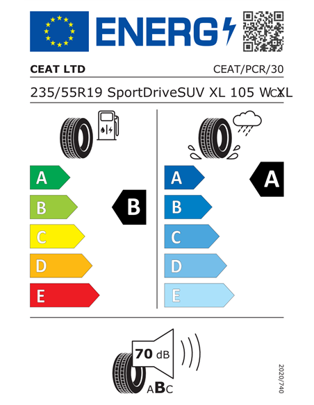 CEAT SPORT DRIVE SUV 235/55 R19 105W XL