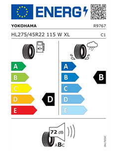 YOKOHAMA GEOLANDAR X-CV G057 275/45 R22 115W XL 2