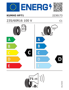 KUMHO CRUGEN HP71 235/60 R16 100V 2
