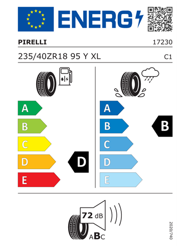 PIRELLI P ZERO(MO) 235/40 R18 95Y XL PIRELLI P ZERO(MO) 235/40 R18 95Y XL