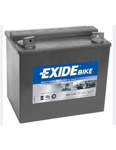 EXIDE GEL 12-30 moto START-STOP 12V 30Ah 180A - Borna Normala (dreapta +)